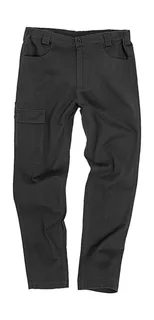 Result Work-Guard Super stretch slim chino in Black, voorkant