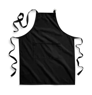 Westford Mill Fairtrade katoenen hobbyschort in Black, voorkant