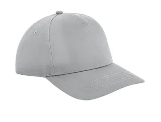 Beechfield Urbanwear 5 Panel Snapback in Light Grey, voorkant