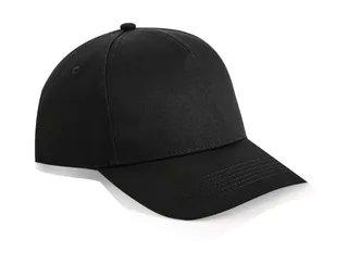 Beechfield Urbanwear 5 Panel Snapback in Black, voorkant