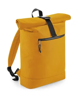 Bagbase Recycled roll-top backpack in Mustard, voorkant