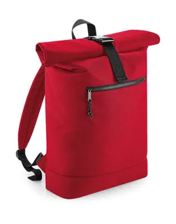 Bagbase Recycled roll-top backpack in Classic Red, voorkant