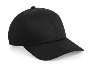 Beechfield Urbanwear 6 Panel Snapback in Black, voorkant