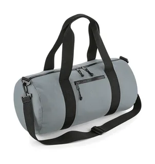 Bagbase Gerecyclede duffeltas in Pure Grey, voorkant