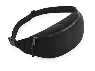 Bagbase Recycled Waistpack in Black, voorkant