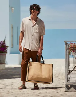 Westford Mill Natural Starched Jute Market Shopper – foto 1