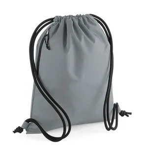 Bagbase Recycled Gymsac in Pure Grey, voorkant