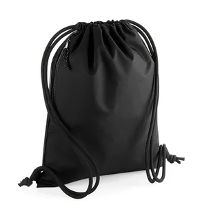 Bagbase Recycled Gymsac in Black, voorkant