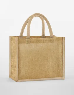 Westford Mill Natural Starched Jute Midi Tote in Natural, voorkant