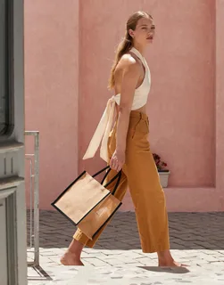 Westford Mill Natural Starched Jute Midi Tote – foto 2