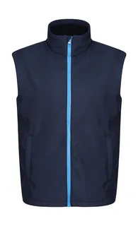 Regatta Professional Ablaze Printable Softshell Bodywarmer in Navy/French Blue, voorkant