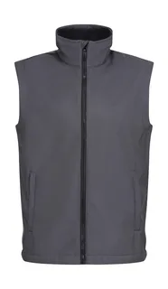 Regatta Professional Ablaze Printable Softshell Bodywarmer in Seal Grey/Black, voorkant