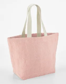 Westford Mill Soft washed jute beach bag in Blossom, voorkant