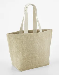 Westford Mill Soft washed jute beach bag in Natural, voorkant