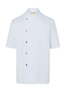 Karlowsky Gustav short-sleeved chef's jacket in White, voorkant