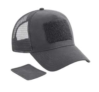 Beechfield Meshpet, verstelbaar aan de achterkant met afneembare patch. in Graphite Grey , voorkant