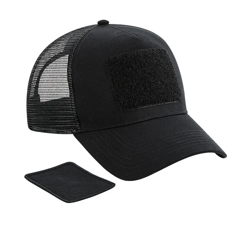 Beechfield Adjustable mesh cap with detachable patch