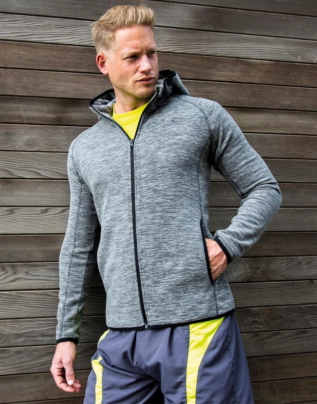 Spiro Heren microfleece hoodie