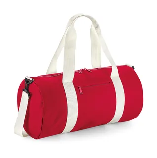 Bagbase Original duffeltas XL in Classic Red/Off White, voorkant
