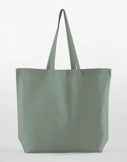 Westford Mill InCo. Maxi Bag for Life van biologisch katoen in Dusty Green, voorkant