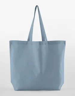 Westford Mill InCo. Maxi Bag for Life van biologisch katoen in Dusty Blue, voorkant