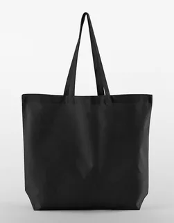 Westford Mill InCo. Maxi Bag for Life van biologisch katoen in Black, voorkant