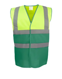 Yoko Tweekleurig hi-vis hesje in Fluo Yellow/Green, voorkant