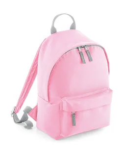 Bagbase Mini-rugzak in Classic Pink/Light Grey, voorkant