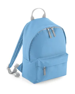 Bagbase Mini-rugzak in Sky Blue/Light Grey, voorkant