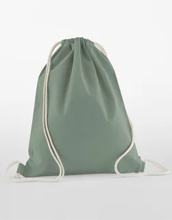 Westford Mill Organic Cotton InCo. Gymsac in Dusty Green, voorkant