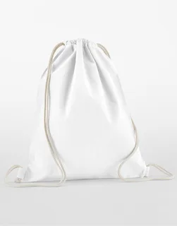 Westford Mill Organic Cotton InCo. Gymsac in White, voorkant