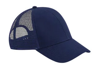 Beechfield Organic Cotton Trucker in Oxford Navy, voorkant