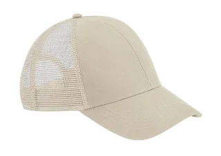 Beechfield Organic Cotton Trucker in Sand, voorkant