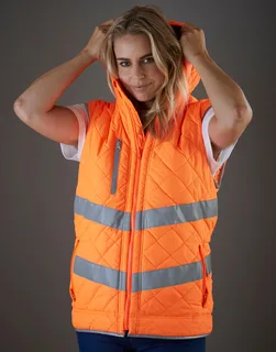 Yoko Fluo Kensington bodywarmer met capuchon – foto 3