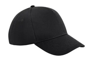 Beechfield Ultimate 6-panel pet in Black, voorkant