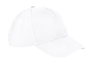 Beechfield Ultimate 6-panel pet in White, voorkant