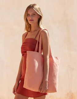 Westford Mill Maxi Bag for Life van biologisch katoen, natuurlijk geverfd – foto 5