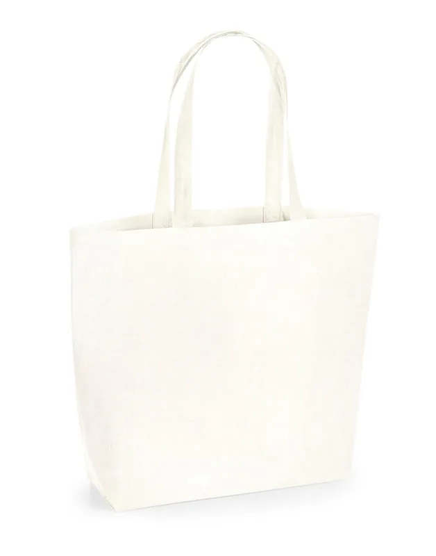 Westford Mill Maxi Bag for Life van biologisch katoen, natuurlijk geverfd