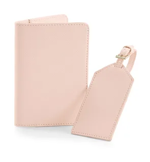 Bagbase Boutique Travel Set in Soft Pink, voorkant