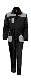Result Work-Guard LITE overall in Black/Grey/Orange, voorkant