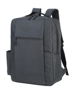 Shugon Sembach laptop backpack in Black Melange, voorkant