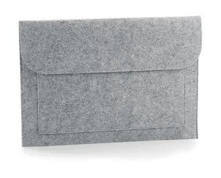 Bagbase Felt Laptop/Document Slip in Grey Melange, voorkant
