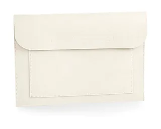 Bagbase Felt Laptop/Document Slip in Soft White, voorkant