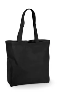 Westford Mill Recycled Cotton Maxi Tote in Black, voorkant