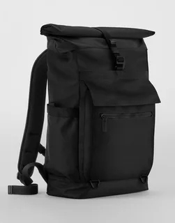 Quadra Axis roll-top rugzak in Black, voorkant