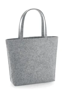 Bagbase Felt Shopper in Grey Melange, voorkant