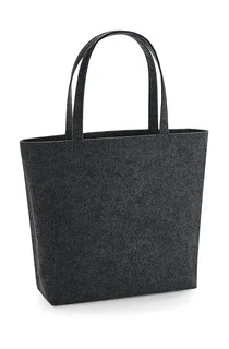 Bagbase Felt Shopper in Charcoal Melange, voorkant