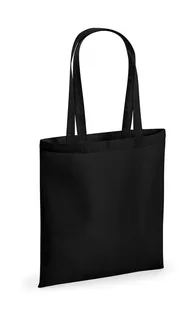 Westford Mill Recycled Cotton Tote in Black, voorkant
