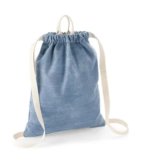 Bagbase Denim Gymsac in Light Denim, voorkant