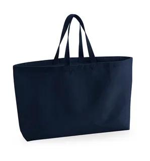 Westford Mill Grote canvas shopper in French Navy, voorkant